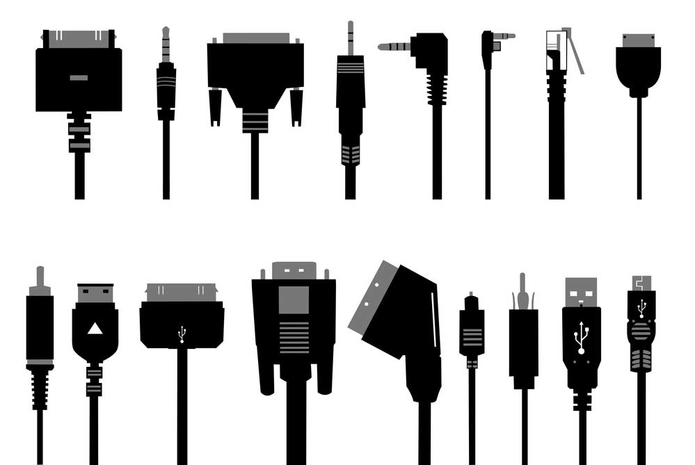 Different types of overmolded cables