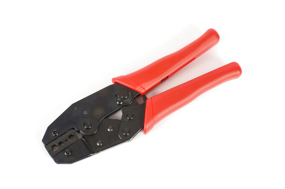 Coaxial cable crimping tool